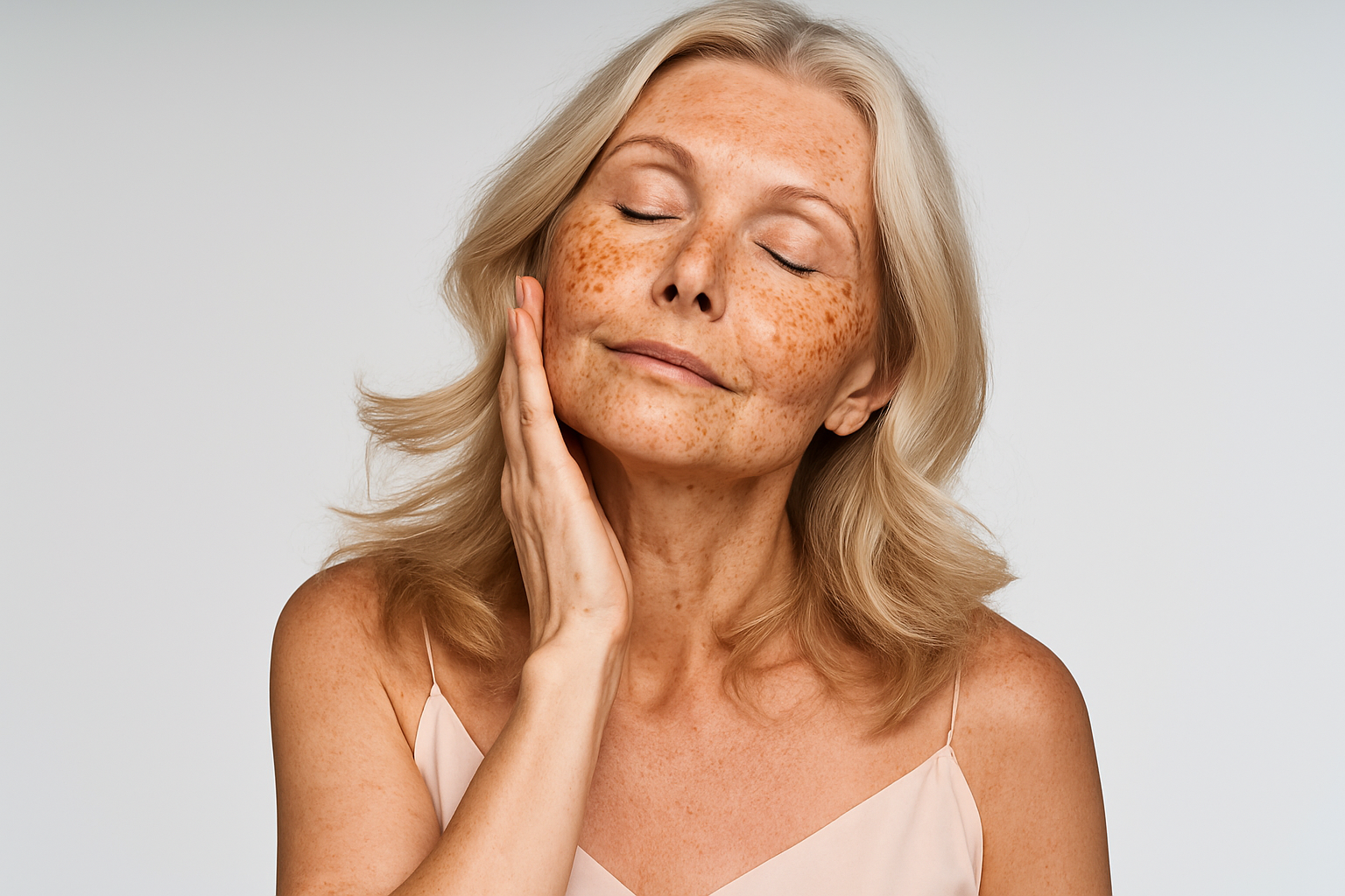 Ouderdomsvlekken in gezicht
